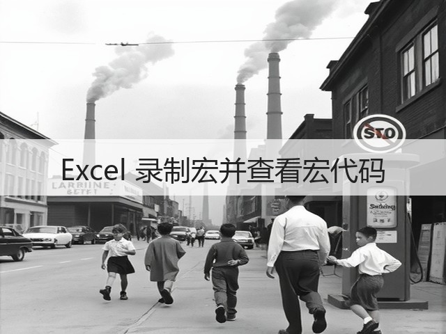 Excel 录制宏并查看宏代码(图1) Excel 录制宏并查看宏代码(图1)