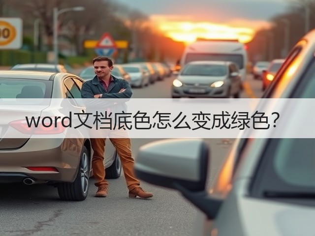 word文档底色怎么变成绿色？(图1)