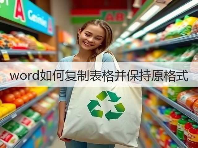 word如何复制表格并保持原格式(图2)