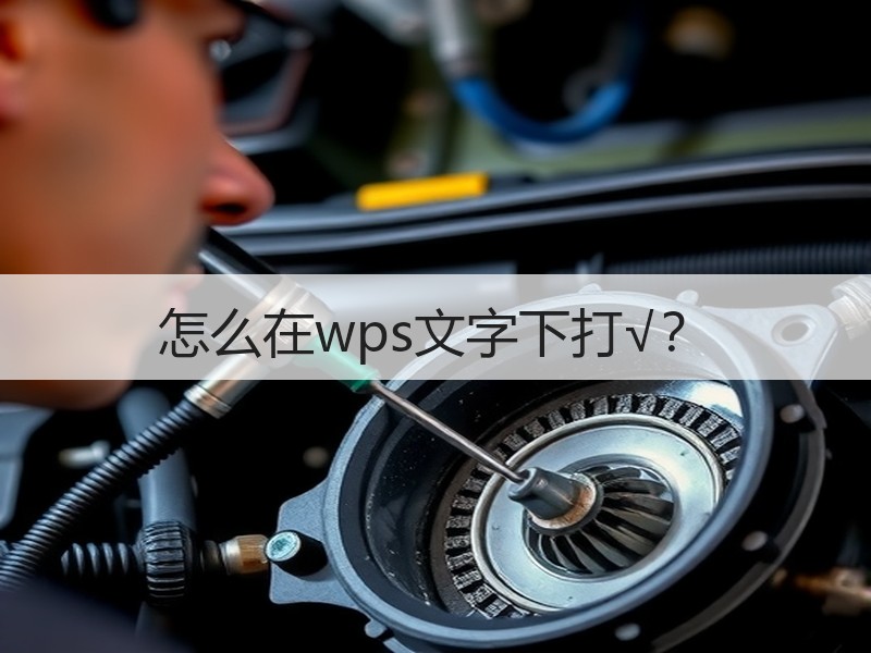 怎么在wps文字下打√？ - 诺云壹观办公网