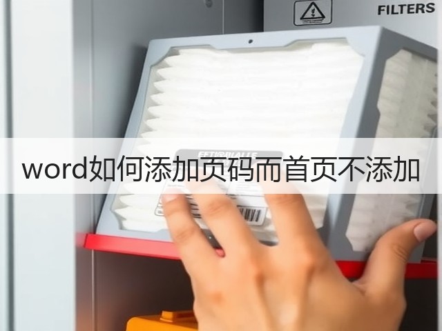 word如何添加页码而首页不添加(图1)