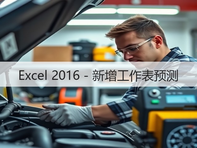 Excel 2016 - 新增工作表预测(图1) Excel 2016 - 新增工作表预测(图1)