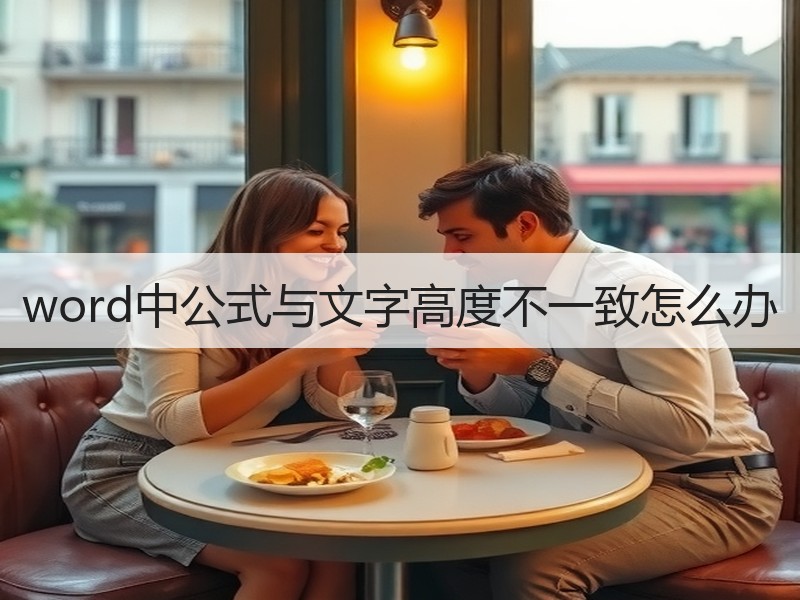 word中公式与文字高度不一致怎么办 - 诺云壹观办公网