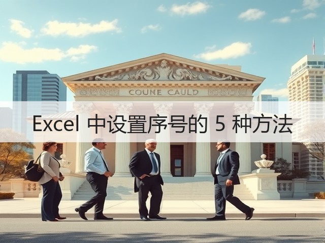 Excel 中设置序号的 5 种方法(图2)