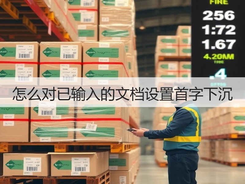 怎么对已输入的文档设置首字下沉 - 诺云壹观办公网
