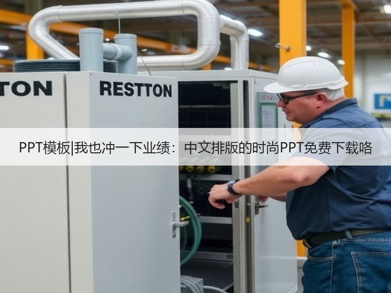 PPT模板|我也冲一下业绩：中文排版的时尚PPT免费下载咯 - 诺云壹观办公网