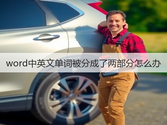 word中英文单词被分成了两部分怎么办(图3) word中英文单词被分成了两部分怎么办(图3)