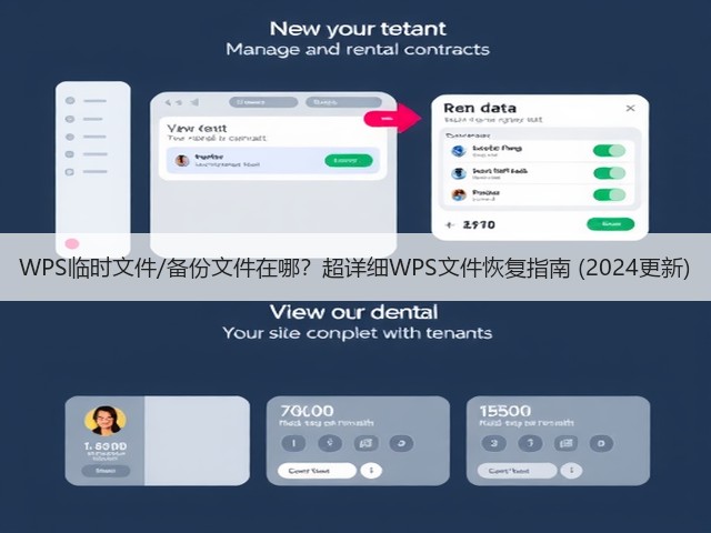 WPS临时文件/备份文件在哪?超详细WPS文件恢复指南 (2024更新)(图1) WPS临时文件/备份文件在哪?超详细WPS文件恢复指南 (2024更新)(图1)