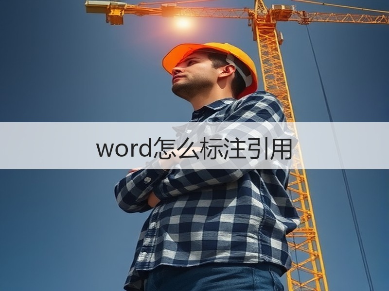 word怎么标注引用 - 诺云壹观办公网