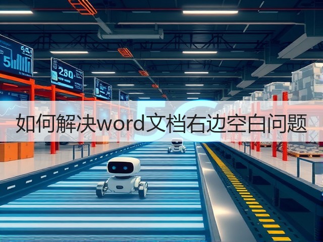 如何解决word文档右边空白问题(图3)