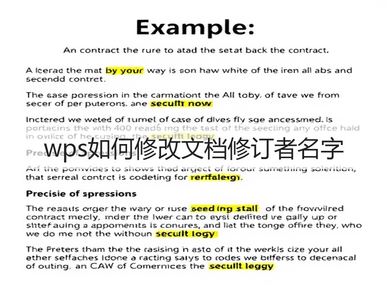 wps如何修改文档修订者名字 - 诺云壹观办公网