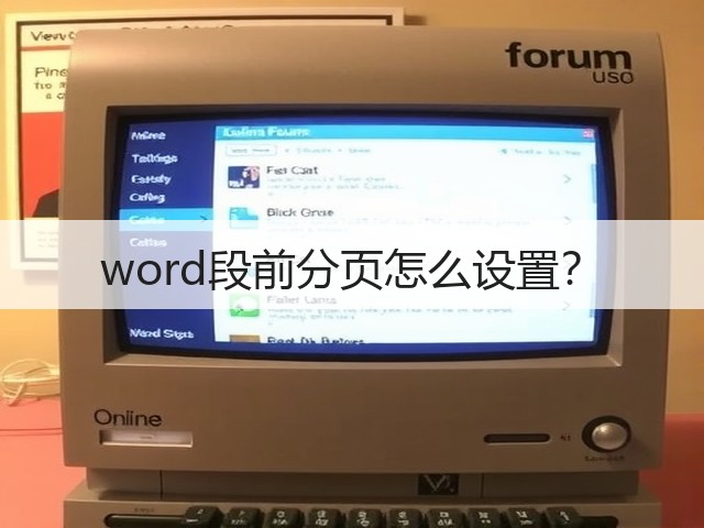 word段前分页怎么设置？(图2)