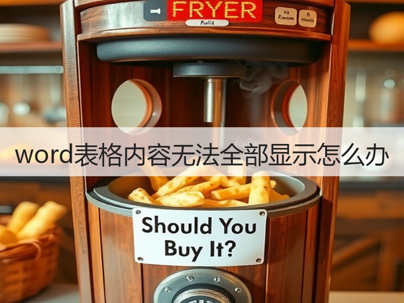word表格内容无法全部显示怎么办 - 诺云壹观办公网