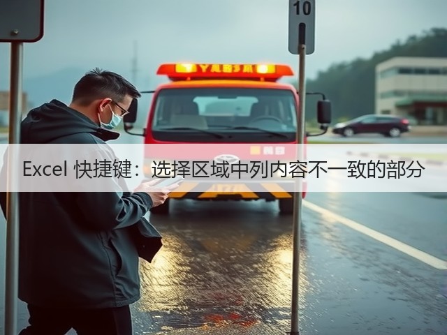 Excel 快捷键:选择区域中列内容不一致的部分(图1) Excel 快捷键:选择区域中列内容不一致的部分(图1)