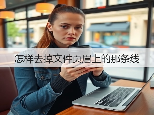 怎样去掉文件页眉上的那条线(图1) 怎样去掉文件页眉上的那条线(图1)