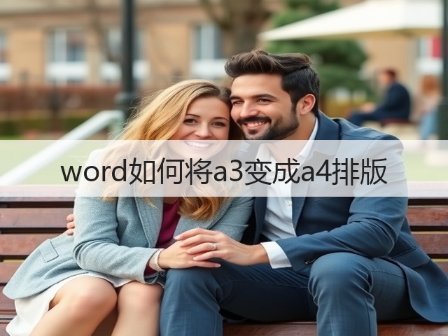 word如何将a3变成a4排版(图3)