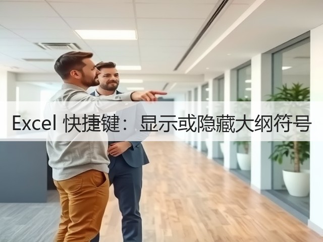 Excel 快捷键:显示或隐藏大纲符号(图1) Excel 快捷键:显示或隐藏大纲符号(图1)
