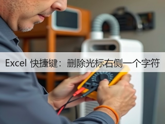 Excel 快捷键:删除光标右侧一个字符(图3) Excel 快捷键:删除光标右侧一个字符(图3)
