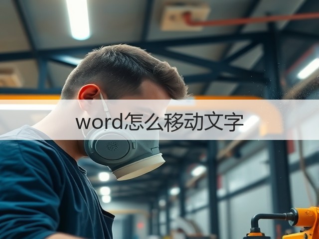 word怎么移动文字(图1) word怎么移动文字(图1)