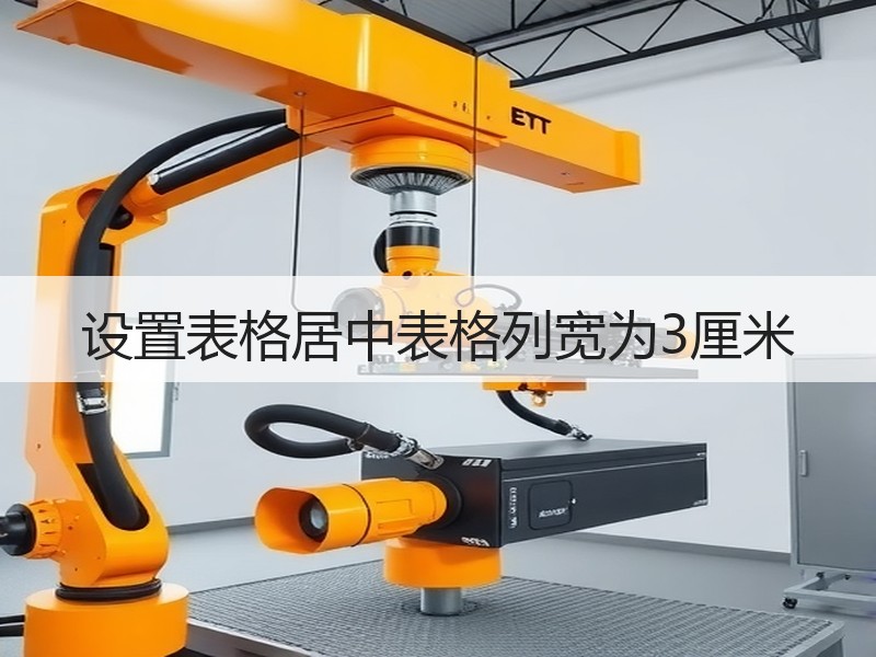 设置表格居中表格列宽为3厘米 - 诺云壹观办公网