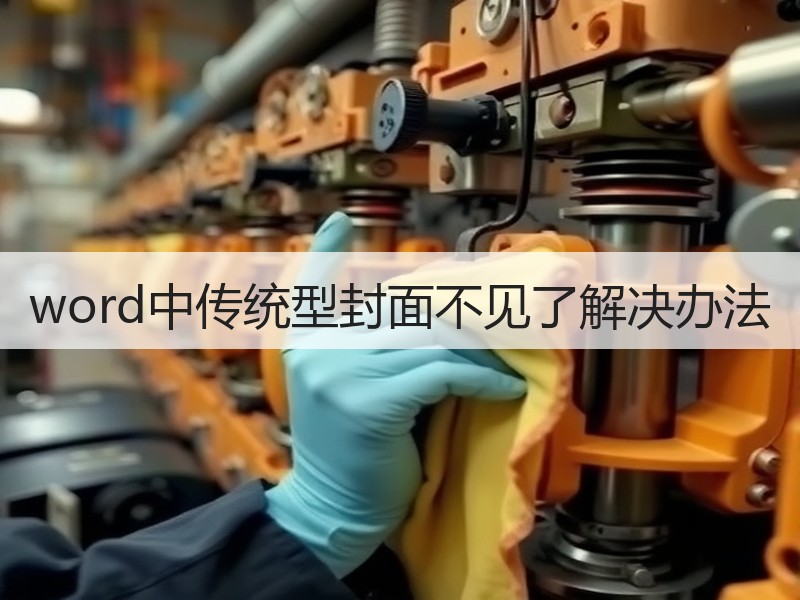 word中传统型封面不见了解决办法 - 诺云壹观办公网