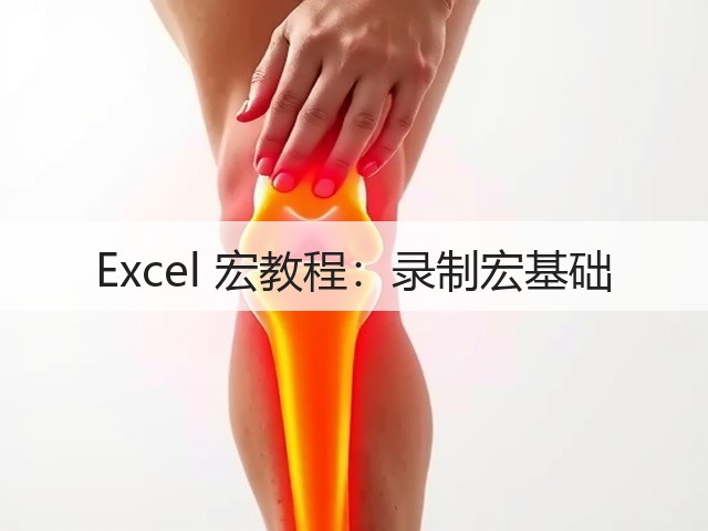 Excel 宏教程:录制宏基础(图2) Excel 宏教程:录制宏基础(图2)