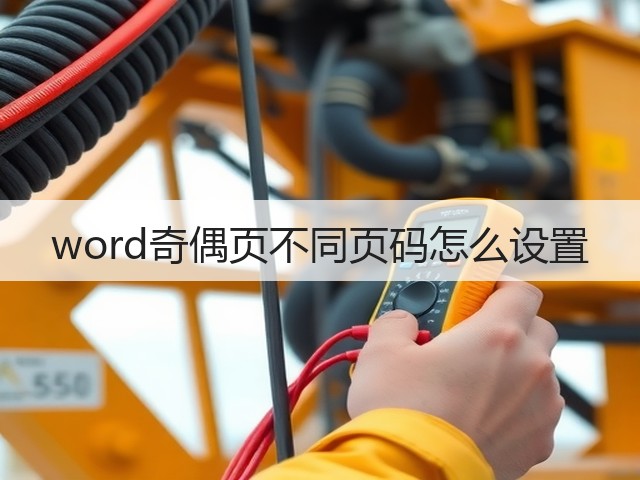 word奇偶页不同页码怎么设置(图2) word奇偶页不同页码怎么设置(图2)