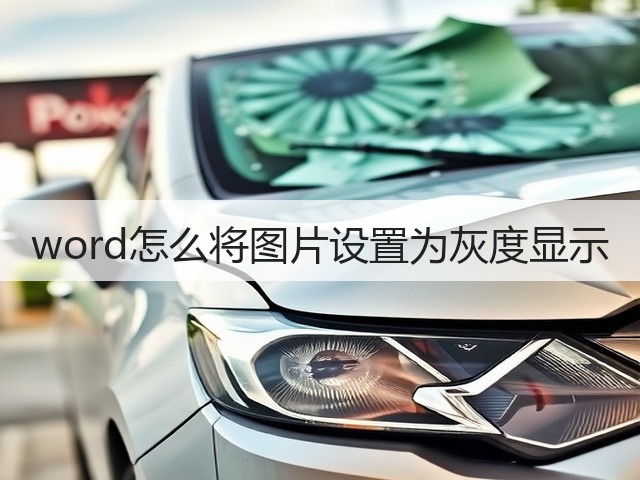 word怎么将图片设置为灰度显示(图1) word怎么将图片设置为灰度显示(图1)