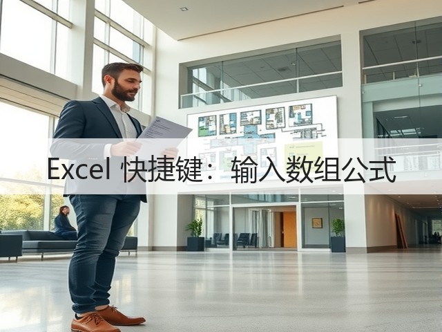 Excel 快捷键：输入数组公式(图1)