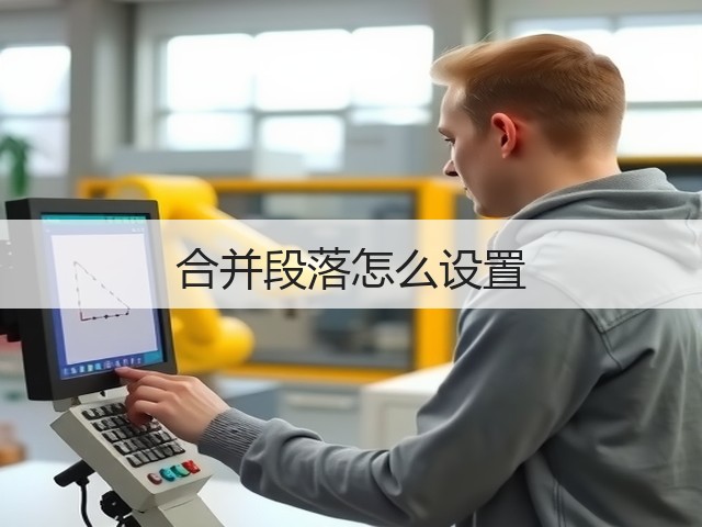 合并段落怎么设置(图1)