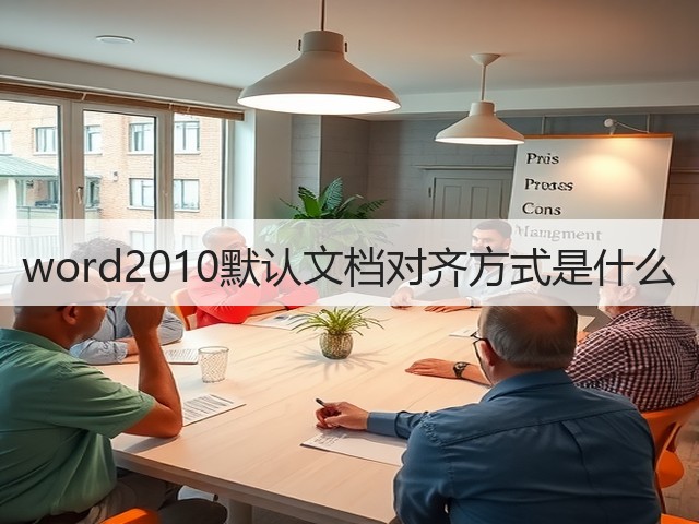 word2010默认文档对齐方式是什么(图1) word2010默认文档对齐方式是什么(图1)
