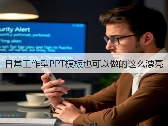 日常工作型PPT模板也可以做的这么漂亮(图2)