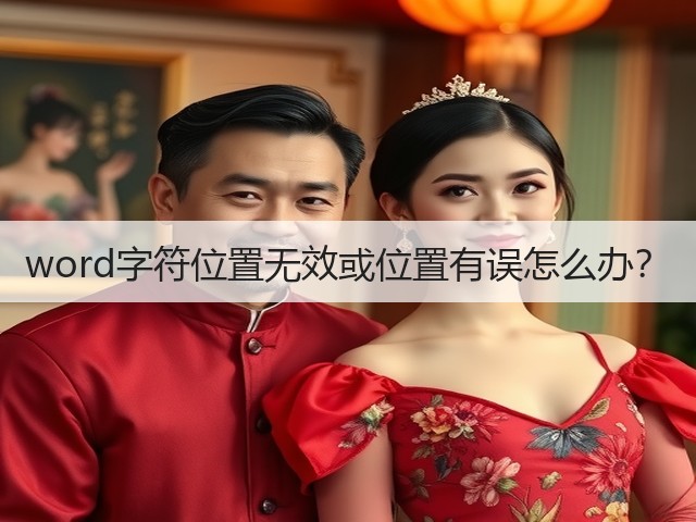 word字符位置无效或位置有误怎么办?(图1) word字符位置无效或位置有误怎么办?(图1)