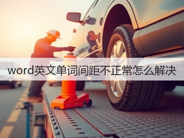 word英文单词间距不正常怎么解决(图3)