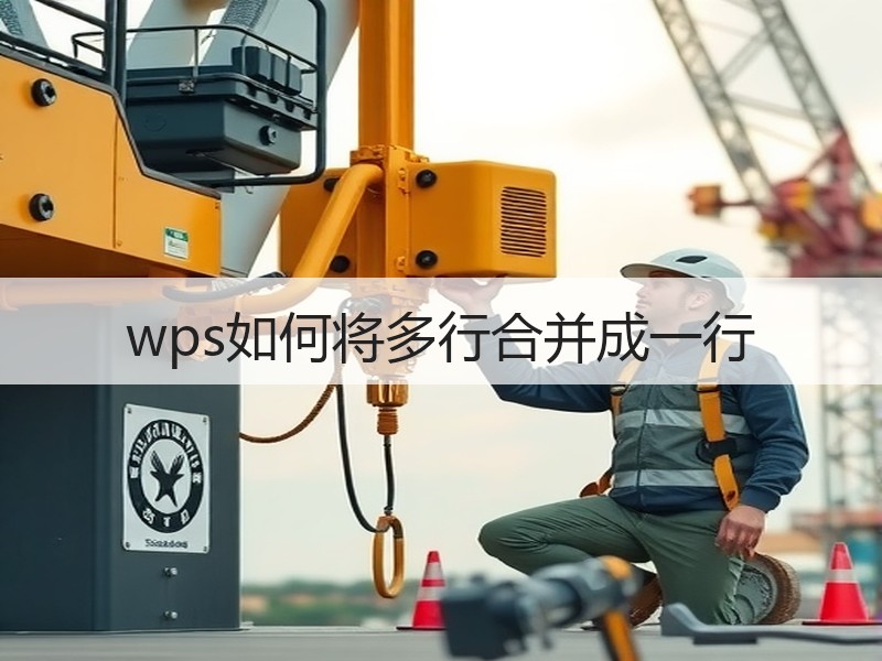 wps如何将多行合并成一行 - 诺云壹观办公网