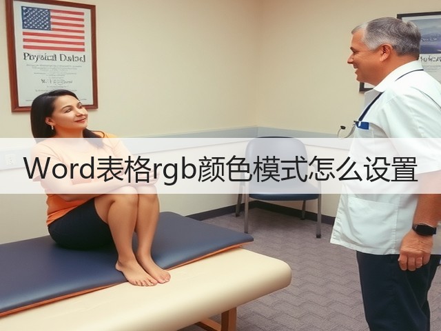 Word表格rgb颜色模式怎么设置(图2)
