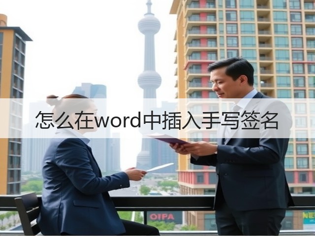 怎么在word中插入手写签名(图2) 怎么在word中插入手写签名(图2)
