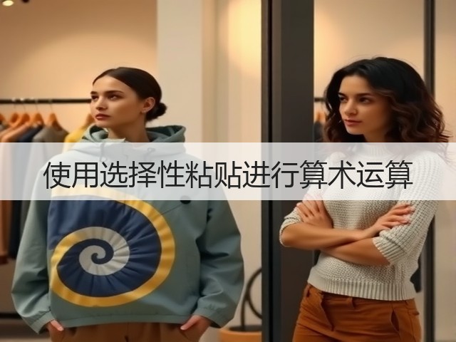 使用选择性粘贴进行算术运算(图1)