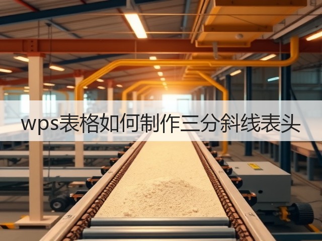 wps表格如何制作三分斜线表头(图3) wps表格如何制作三分斜线表头(图3)