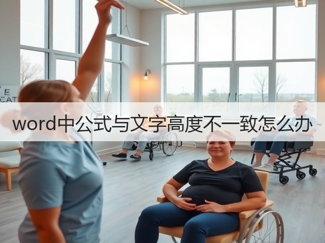 word中公式与文字高度不一致怎么办(图1)