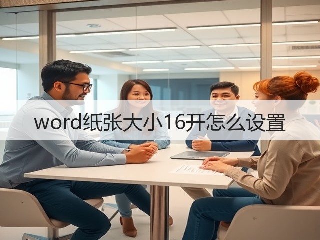 word纸张大小16开怎么设置(图3) word纸张大小16开怎么设置(图3)