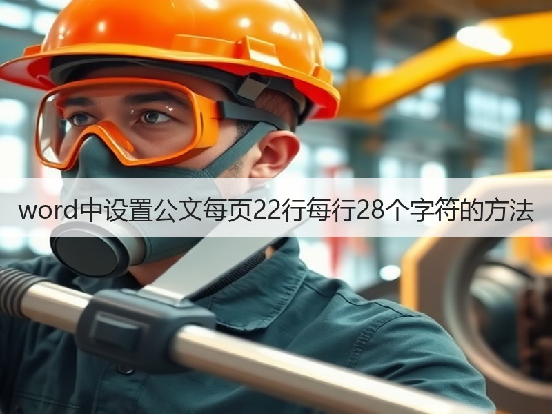 word中设置公文每页22行每行28个字符的方法 - 诺云壹观办公网