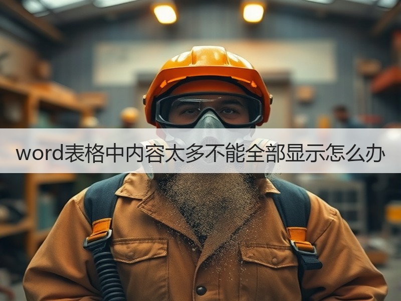 word表格中内容太多不能全部显示怎么办 - 诺云壹观办公网
