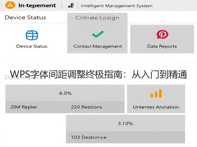 WPS字体间距调整终极指南:从入门到精通(图3) WPS字体间距调整终极指南:从入门到精通(图3)
