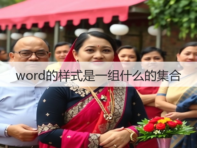 word的样式是一组什么的集合(图3)