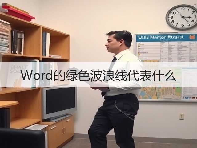 Word的绿色波浪线代表什么(图2) Word的绿色波浪线代表什么(图2)