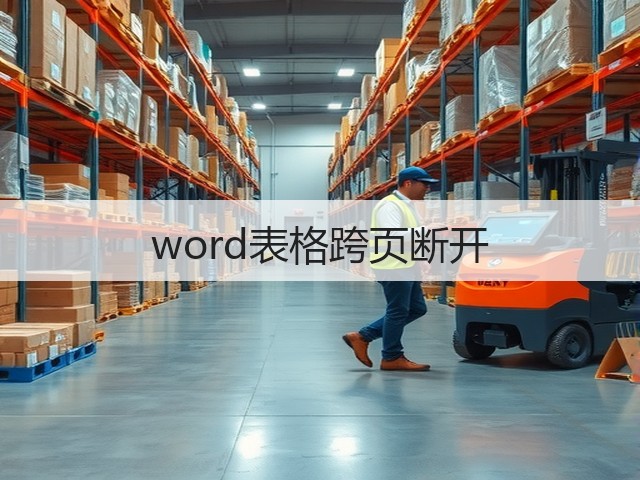 word表格跨页断开(图1) word表格跨页断开(图1)
