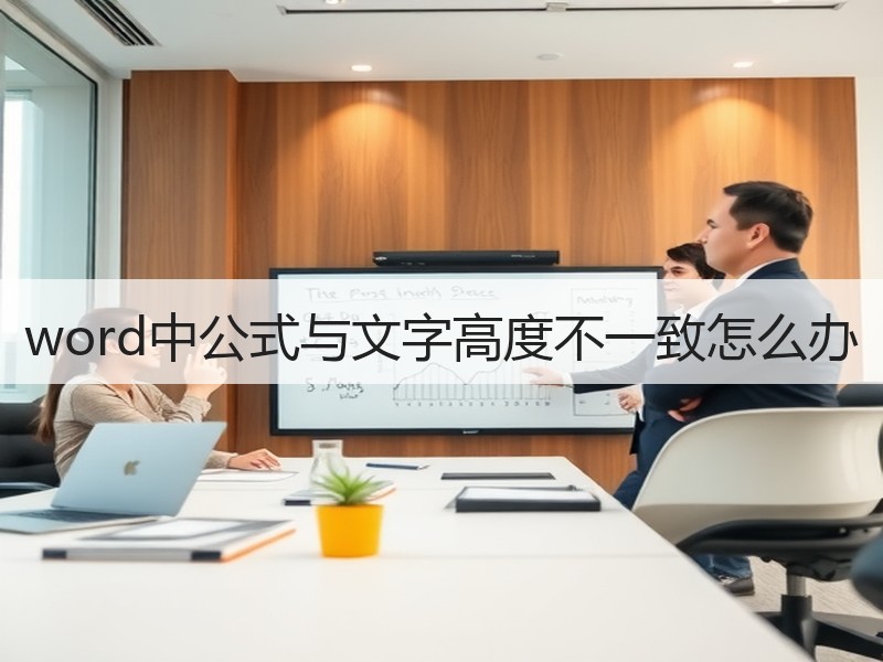 word中公式与文字高度不一致怎么办 - 诺云壹观办公网