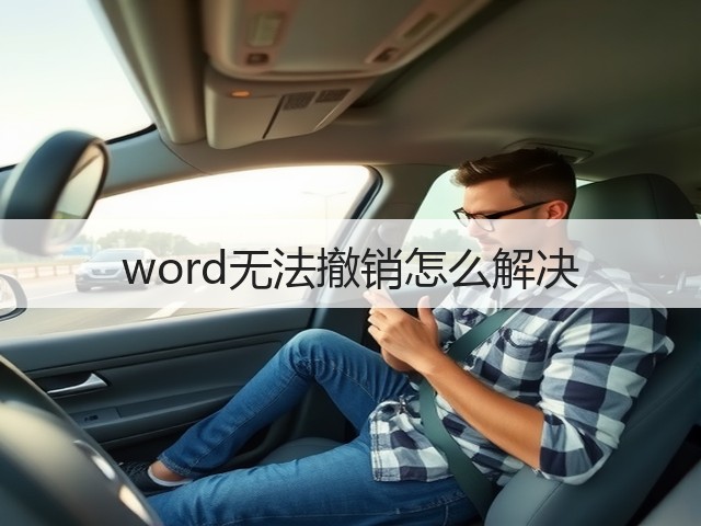 word无法撤销怎么解决(图2) word无法撤销怎么解决(图2)