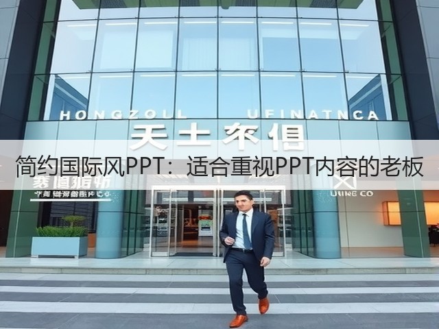 简约国际风PPT：适合重视PPT内容的老板(图1)